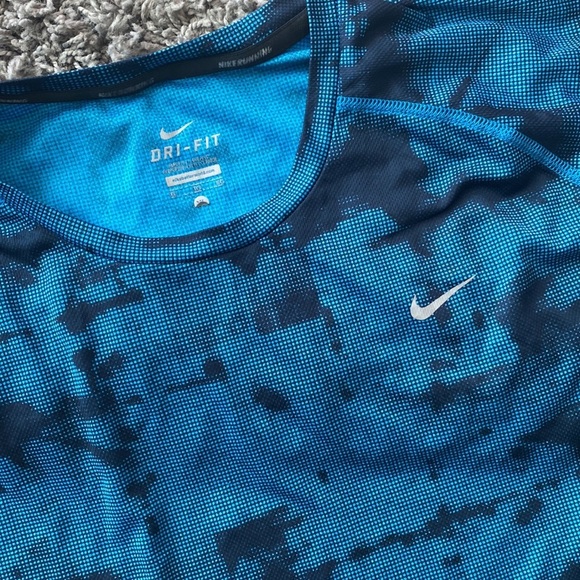 Nike Dri-Fit T Shirt Gym Sportswear Tie Dye Style Graphic Tee Short Sleeve XL - Picture 3 of 13